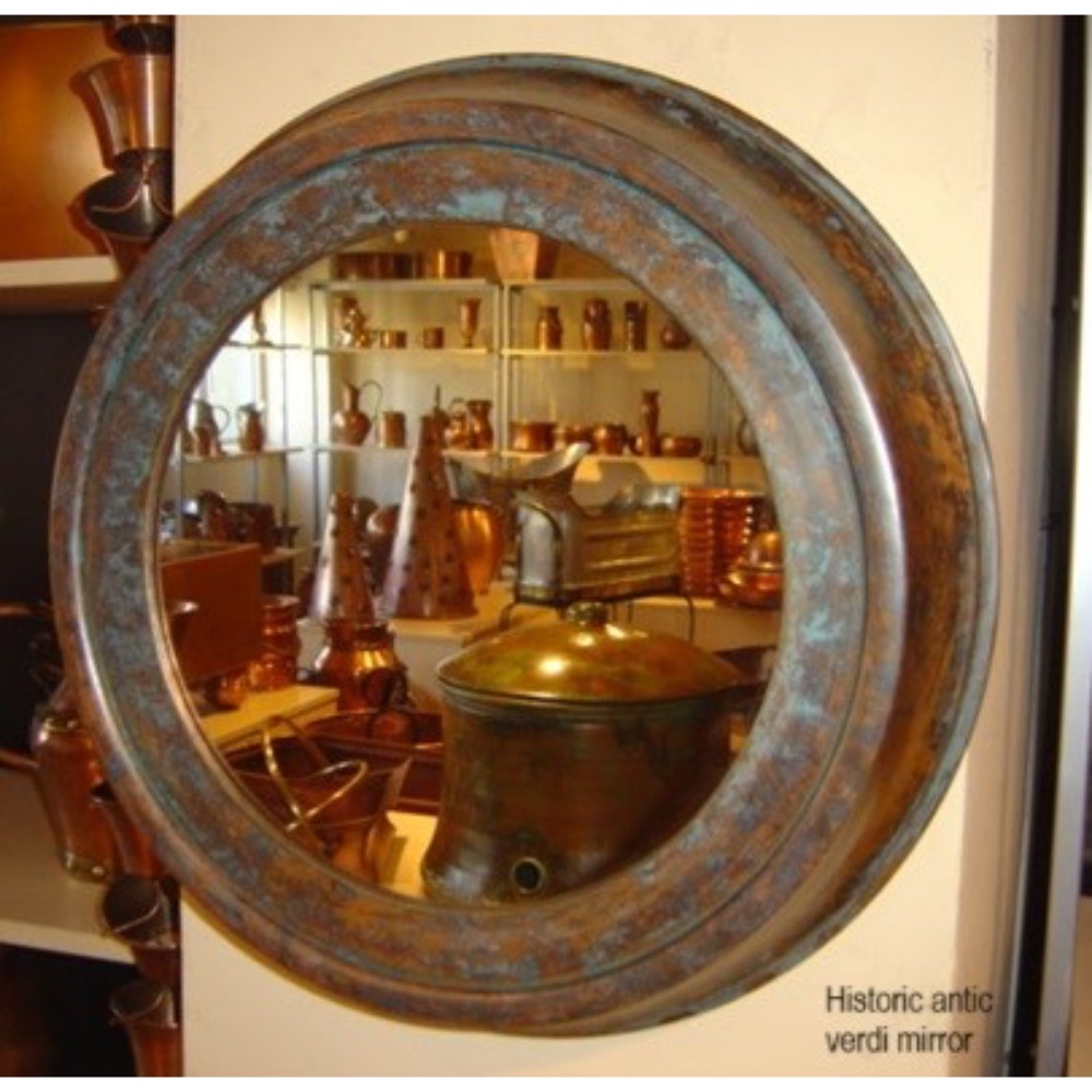 Historic antic verdi mirror