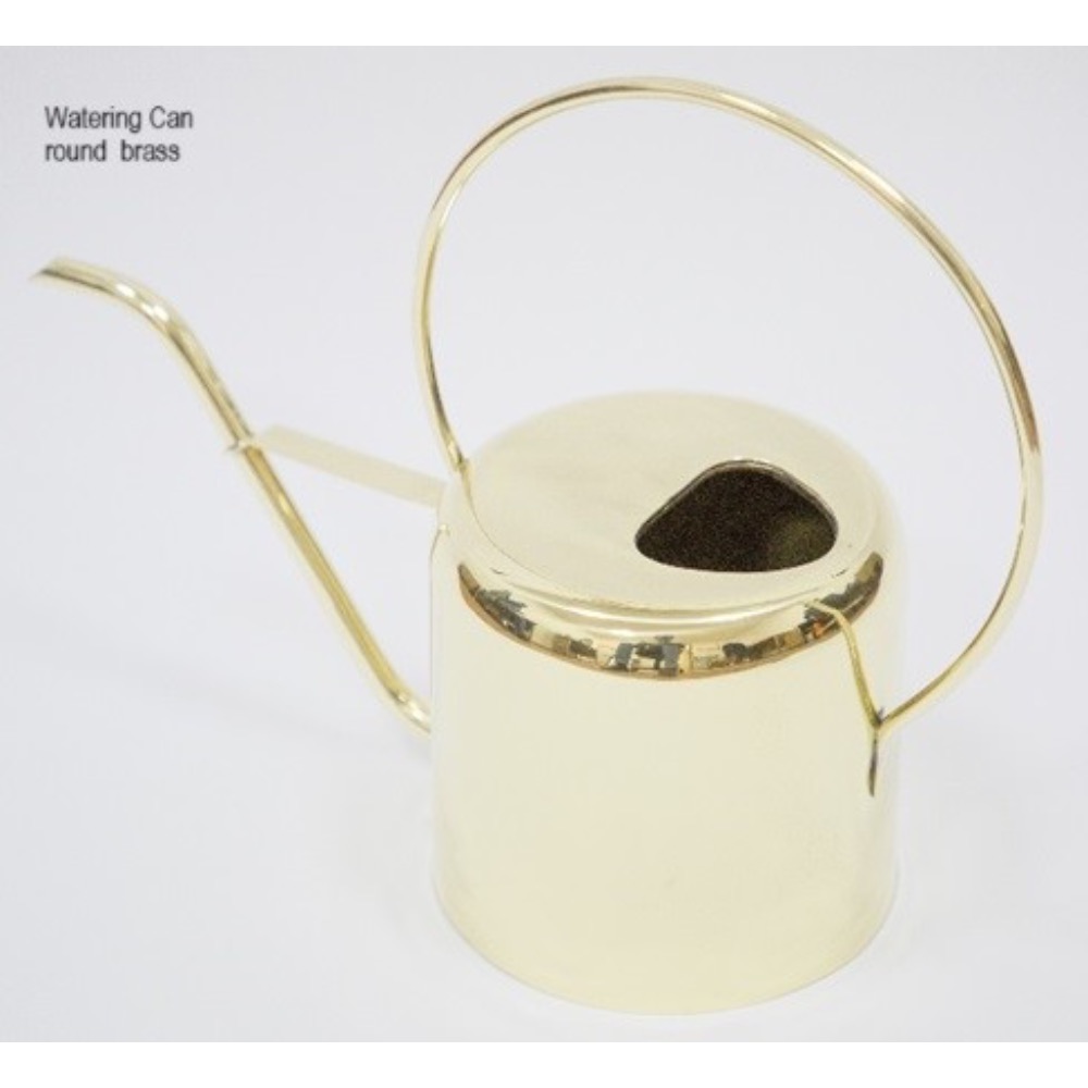 Watering Can round brass